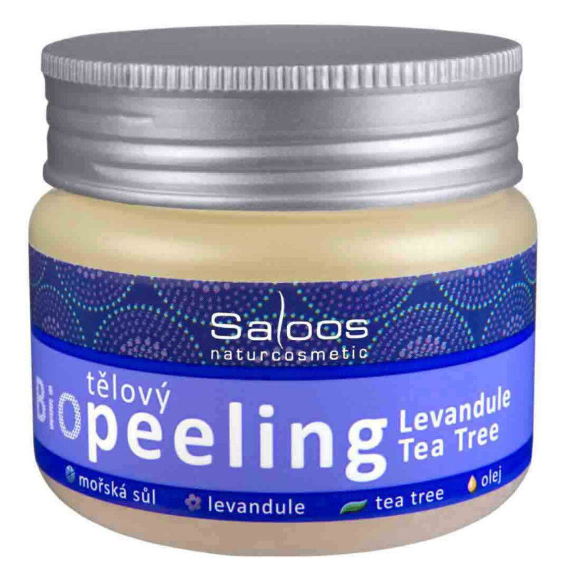 Saloos Levandule-Tea Tree 140 ml | Bio tělový peeling