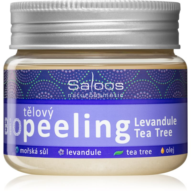 Saloos Levandule-Tea Tree 140 ml | Bio tělový peeling