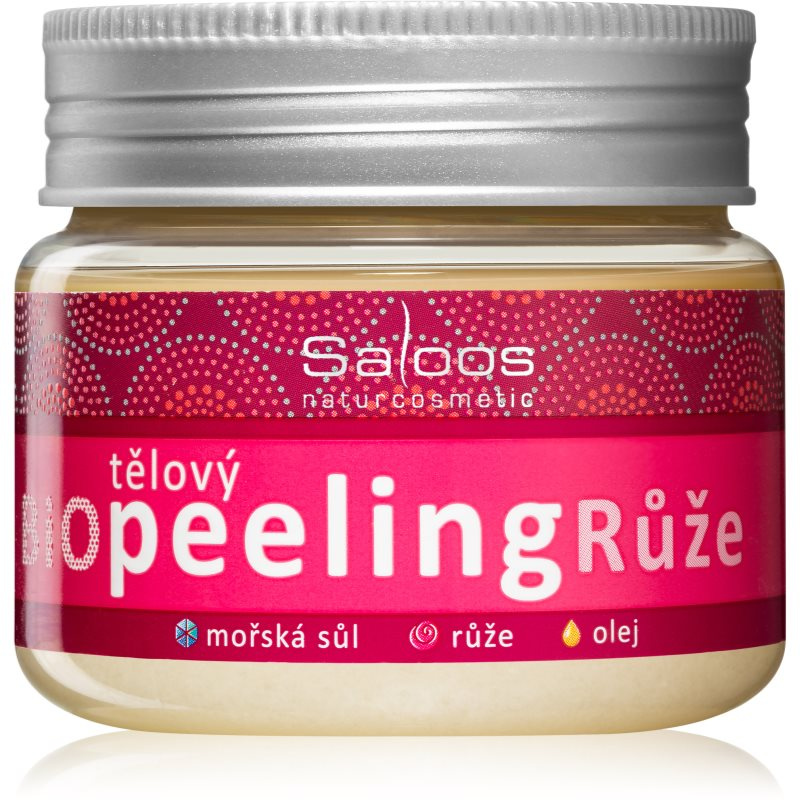 Saloos Růže 140 ml | Bio tělový peeling