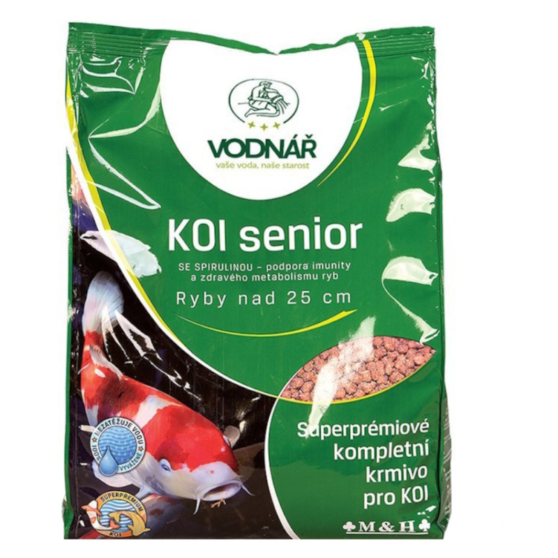 VODNÁŘ KOI Senior krmivo pro ryby 0,5 kg