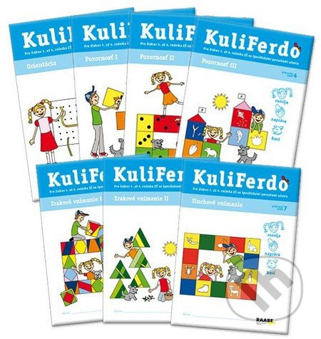 Kuliferdo - špecifické poruchy učenia (Súbor 7 pracovných zošitov) - kniha z kategorie Pedagogika