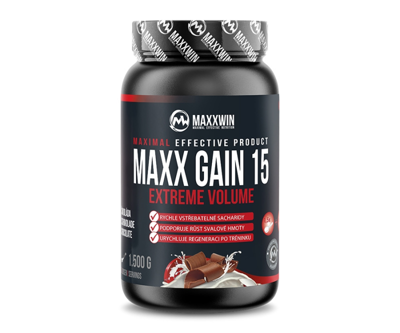 MAXXWIN Maxx gain 15 sacharidový nápoj příchuť tmavá čokoláda 1500 g