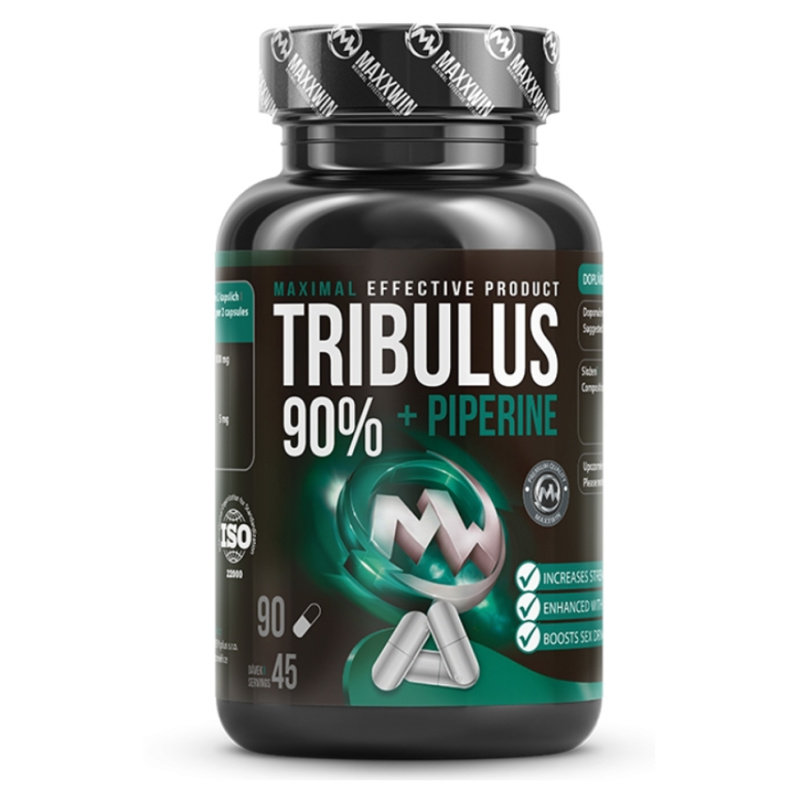 MAXXWIN Tribulus 90% + piperine 90 kapslí