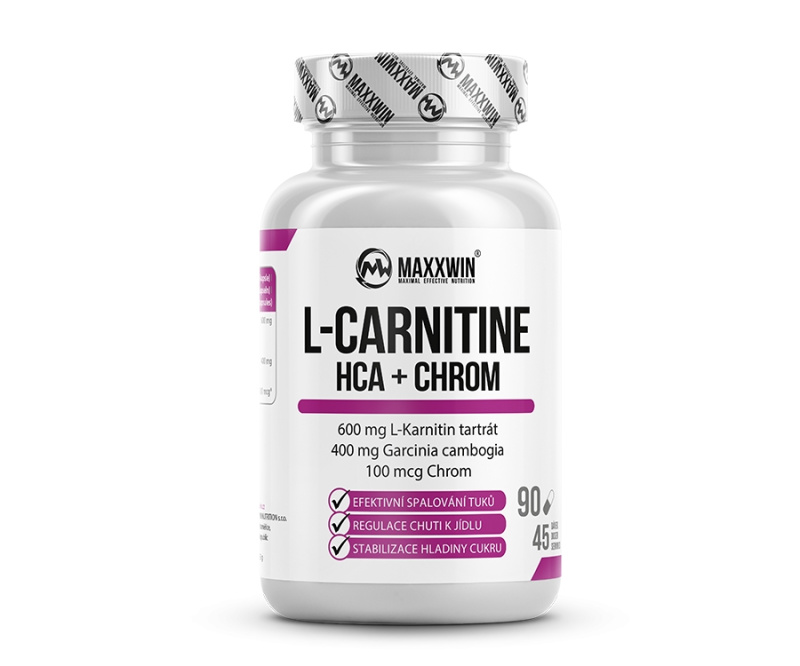 MAXXWIN L-Carnitine HCA Chrom 90 kapslí