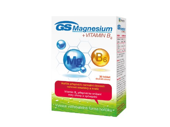 GS Magnesium s vitaminem B6 30 tablet