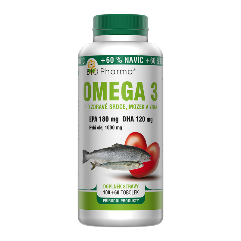 BIO PHARMA Omega 3 1000 mg + EPA + DHA 100+60 tobolek