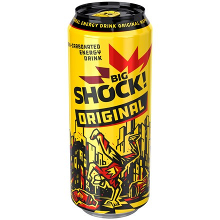 BIG SHOCK! Original energetický nápoj 6 x 500 ml plech
