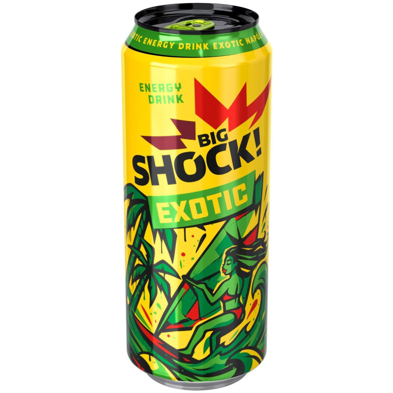 Big Shock! Energy Exotic juicy energetický nápoj plech