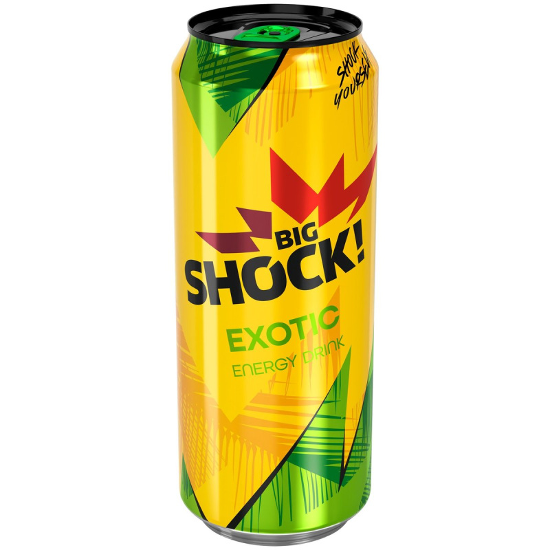 Big Shock! Energy Exotic juicy energetický nápoj plech
