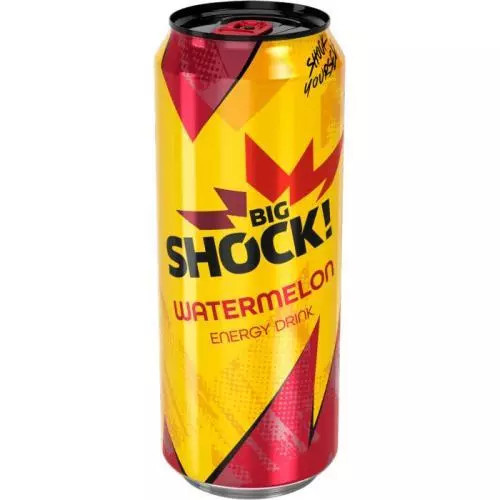 Big Shock! Watermelon energetický nápoj plech