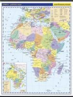 Afrika -školní- politické rozdělení - nástěnná mapa - 1:10 000 000