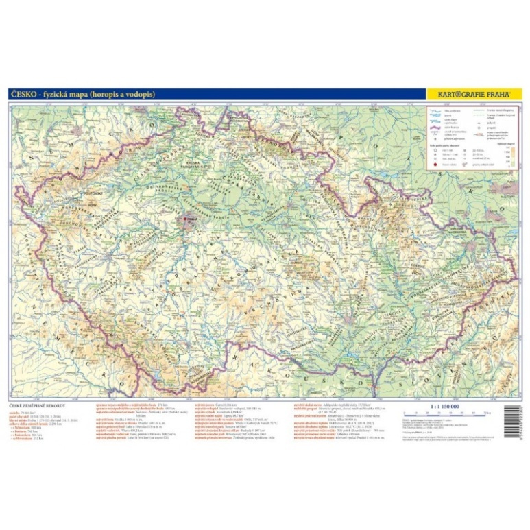 Česko Příruční mapa (1 : 1 150 000)