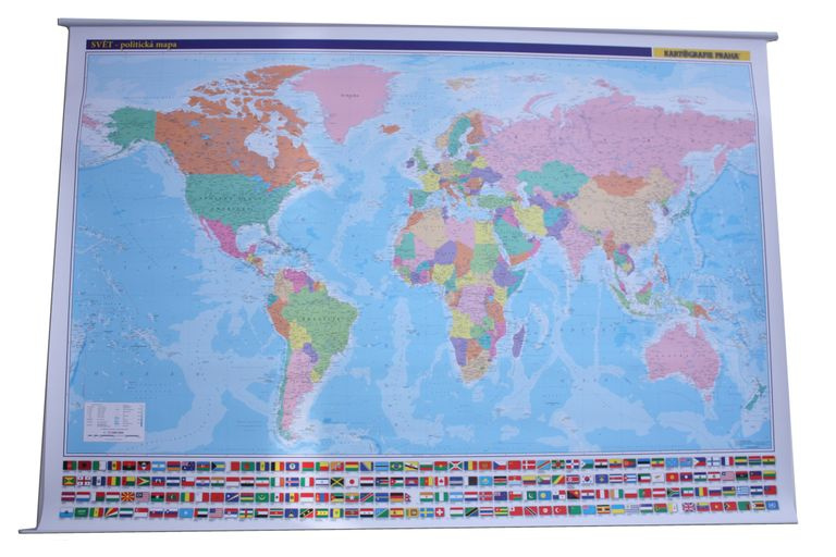 Svět - nástěnná mapa Státy a území, 1:21 000 000