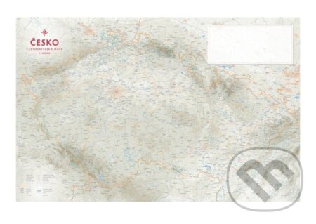 Česko - Cestovatelská mapa na desce 1:500 000 - kniha z kategorie Mapy Evropy