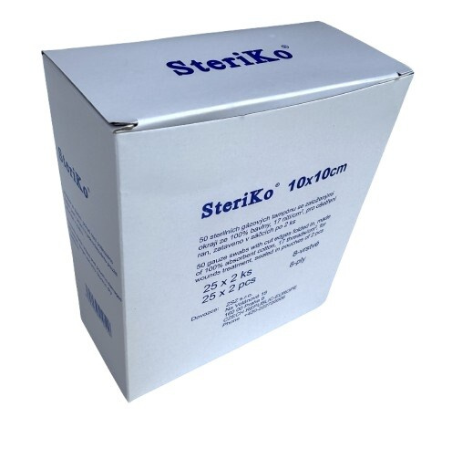 Gáza kompresní sterilní Steriko 10x10/25x2 8 vrstev
