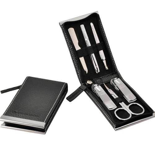 THREE SEVEN Desing manikurní set black 6 nástrojů