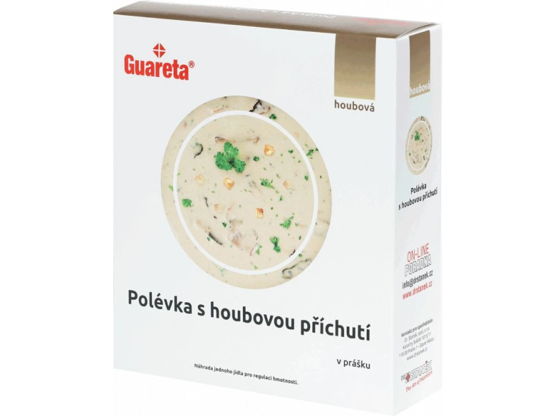 GUARETA Polévka s houbovou příchutí v prášku 3 x 35 g