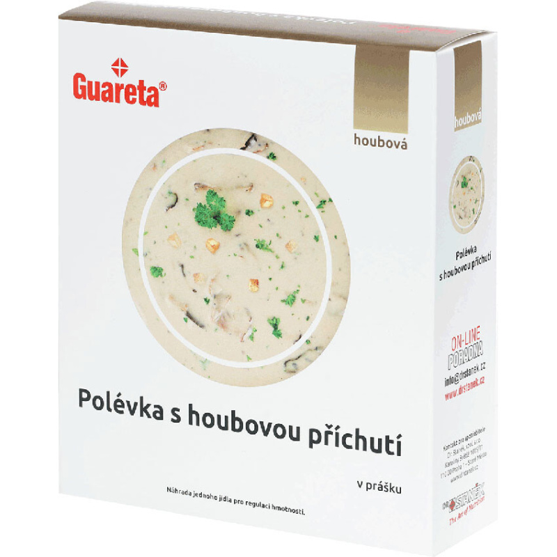 GUARETA Polévka s houbovou příchutí v prášku 3 x 35 g
