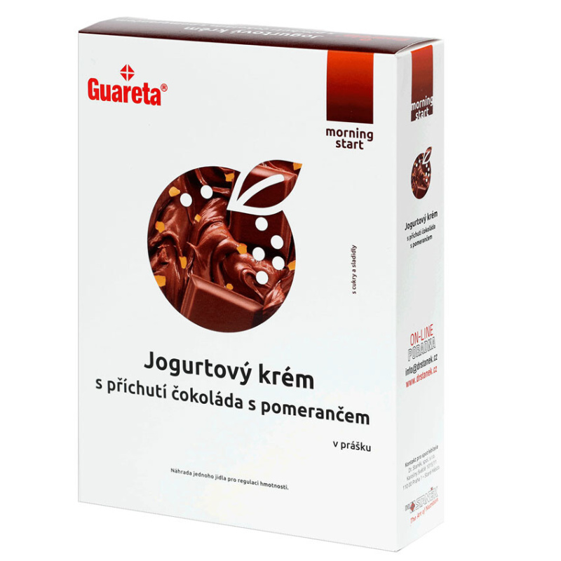 GUARETA Jogurtový krém s příchutí čokoláda s pomerančem 3 porce