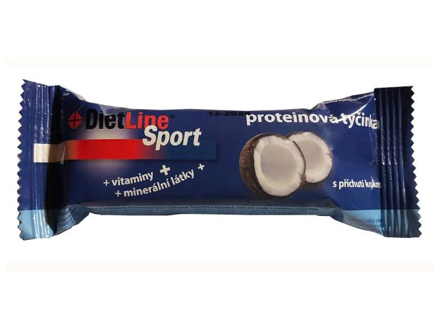 DietLine Sport proteinová tyčinka kokos 46g