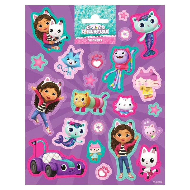 Samolepky GABBY'S DOLLHOUSE na výzdobu a kreativní zdobení
