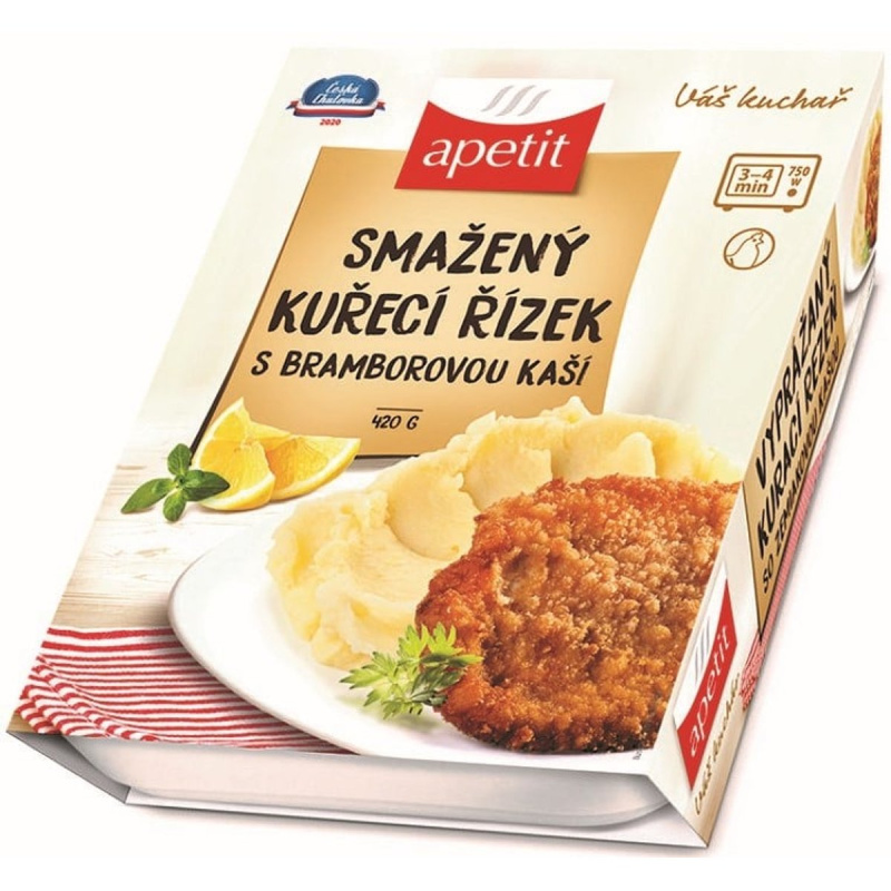 Apetit Smažený kuřecí řízek s bramborovou kaší