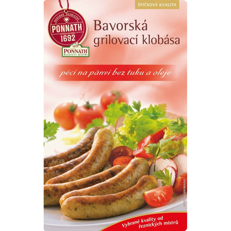 Ponnath Bavorské grilovací klobásky
