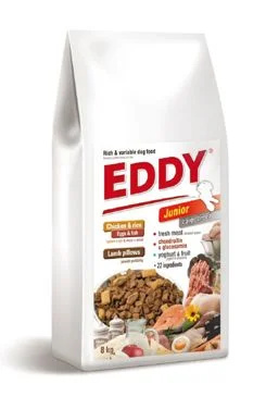 EDDY Junior Large Breed  polštářky s jehněčím 8kg