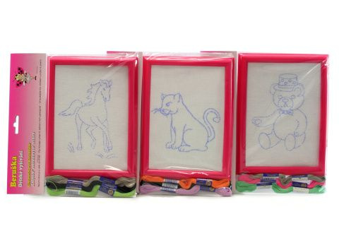 Vyšívání obdélníkový rámeček v sáčku