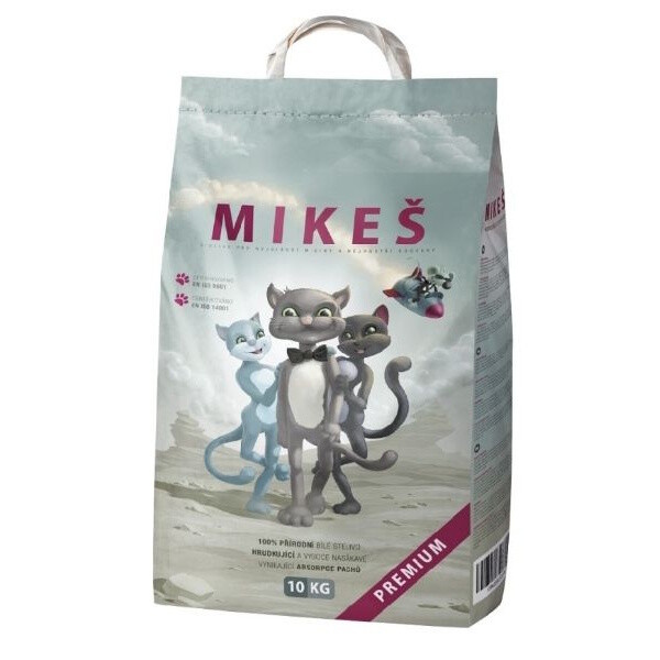 Mikeš Premium Podestýlka kočka pohlc. pachu 10kg