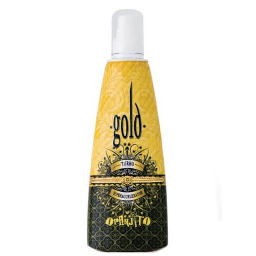 Oranjito Max. Effect Gold Turbo opalovací mléko do solária pro urychlení opalování 250 ml