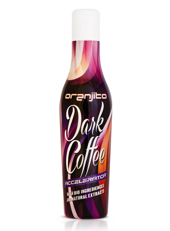 Oranjito Dark Coffee Accelerator opalovací mléko do solária s biosložkami a urychlovačem opálení 200 ml