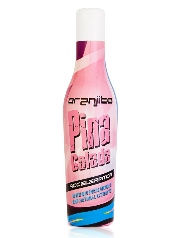 Oranjito Pina Colada Accelerator opalovací mléko do solária s biosložkami a urychlovačem opálení 200 ml
