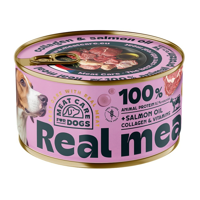 Meat Care Real Meal konzerva pro psy hovězí 400 g