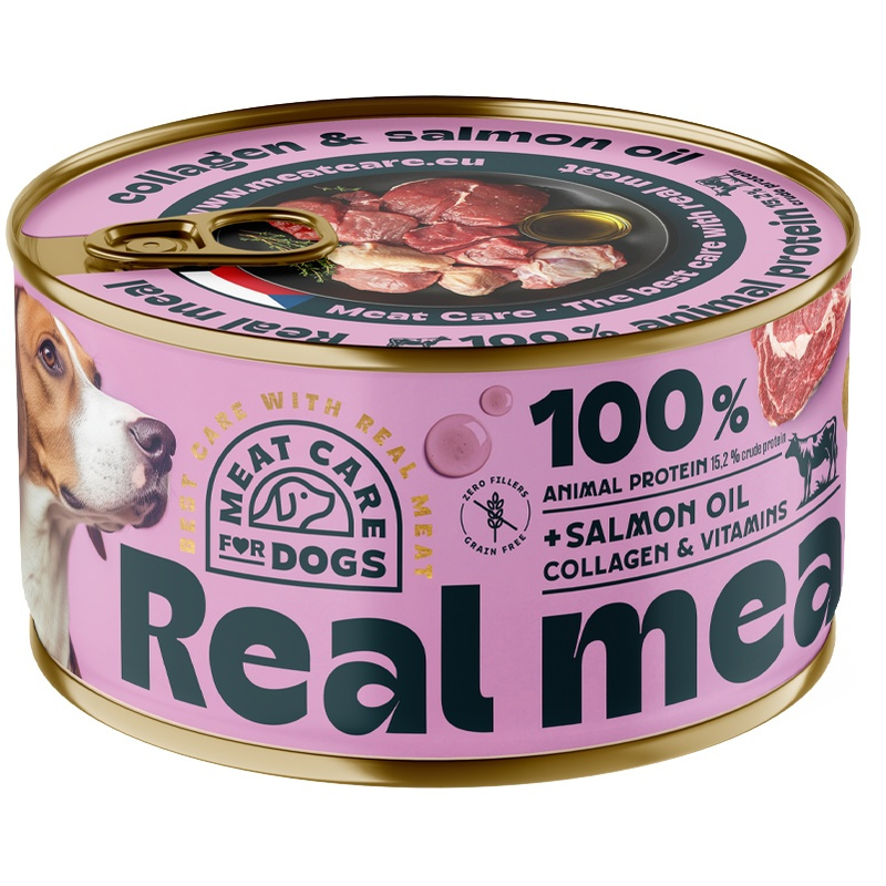 Meat Care Real Meal konzerva pro psy hovězí 400 g