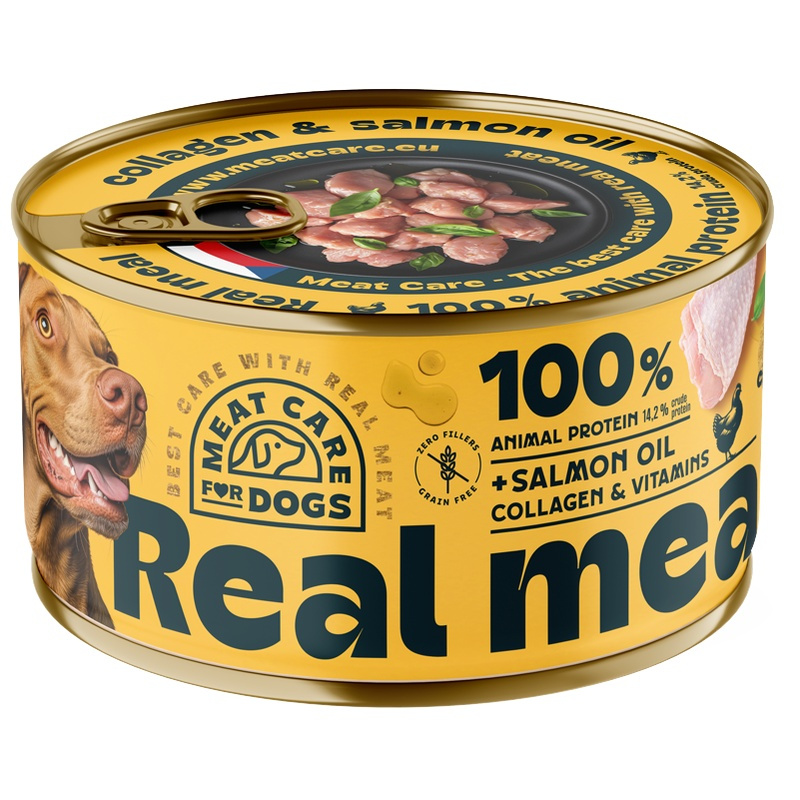 Meat Care Real Meal konzerva pro psy kuřecí 400 g