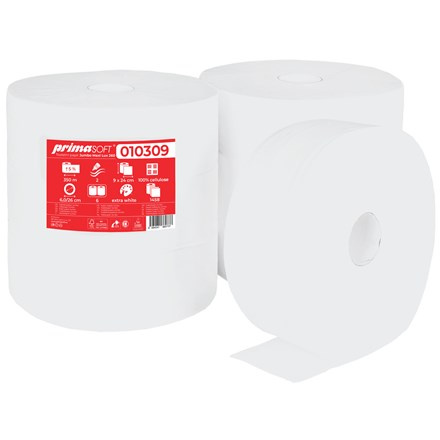 Primasoft Toaletní papír Prima Soft Jumbo - 2 vrstvý, 6 rolí