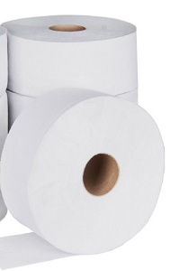Jumbo - toaletní papír - 2vrstvý, průměr 19 cm, 120 m, 12 ks