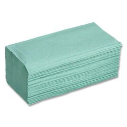 primaSOFT - 1vrstvé recyklované ručníky do zásobníku - zelené, 20 x 250 ks