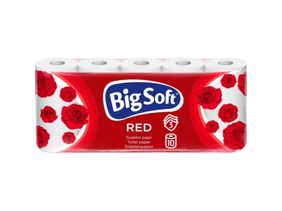 Big Soft toal papír 3vr (10ks/fol) Red