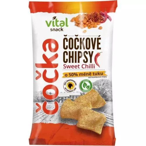 Vital Snack Čočkové chipsy Sweet Chilli
