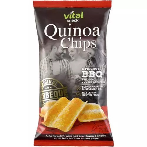 Vital snack qunioa chips barbecue 60g