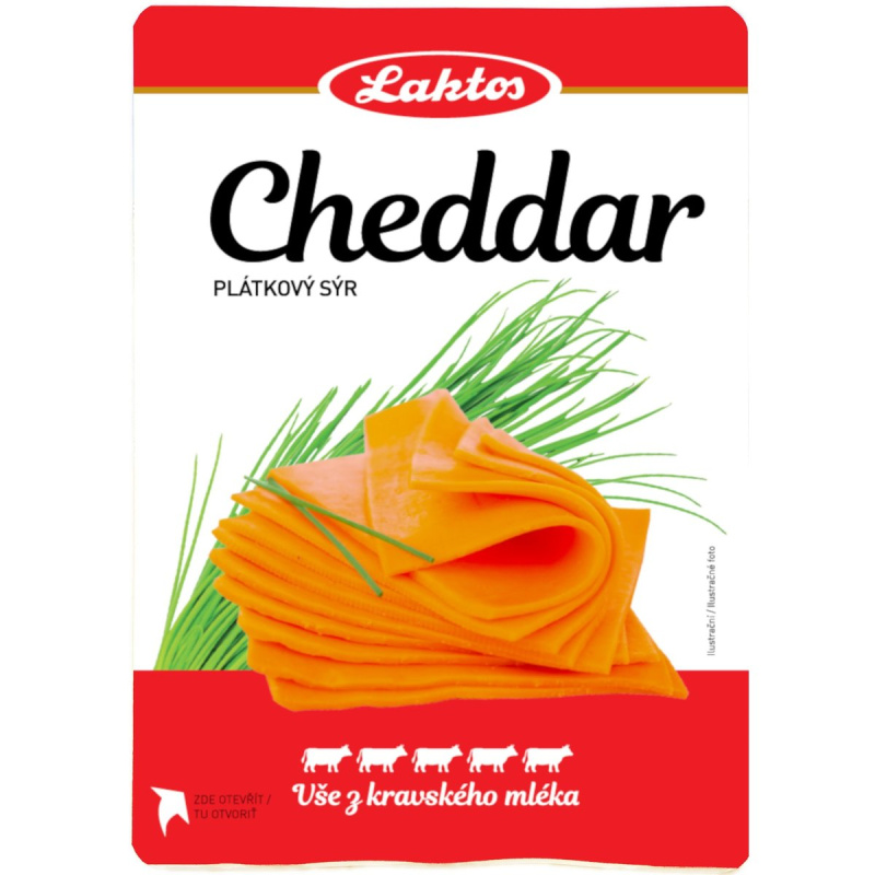 Laktos Cheddar 50% plátky