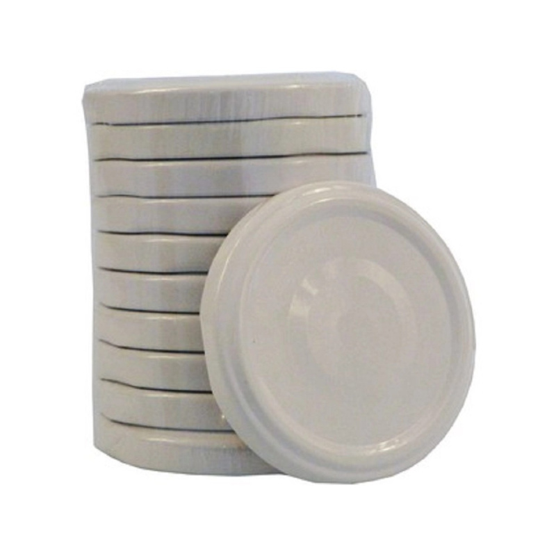 Toro Víčko pro zavařovací sklenice bílé pr. 6,3 cm, 10 ks