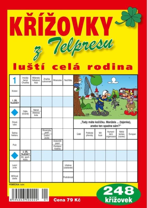 Křížovky z Telpresu luští celá rodina - 248 křížovek 1/2023 TELPRES, s.r.o.