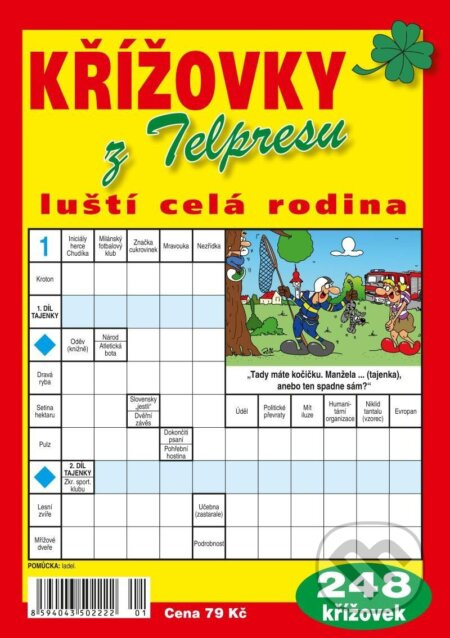 Křížovky z Telpresu luští celá rodina - 248 křížovek 1/2023 TELPRES, s.r.o.