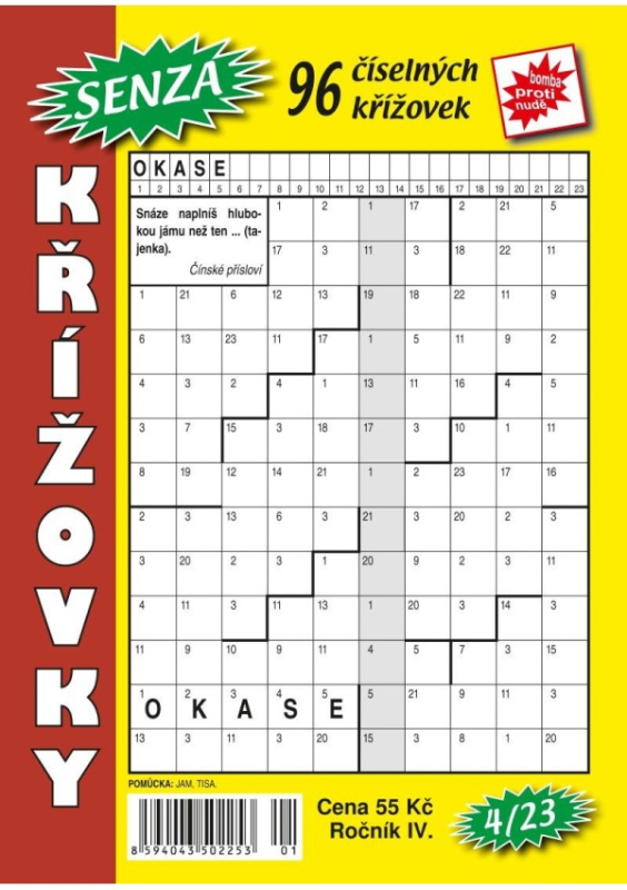 Senza číselné křížovky 4/2023 TELPRES, s.r.o.