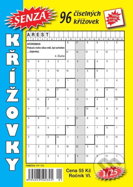 Senza číselné křížovky 1/2025 TELPRES, s.r.o.