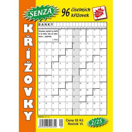 Senza číselné křížovky 2/2025 TELPRES, s.r.o.