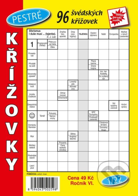 Pestré křížovky 1/2022 - kniha z kategorie Křížovky pro dospělé
